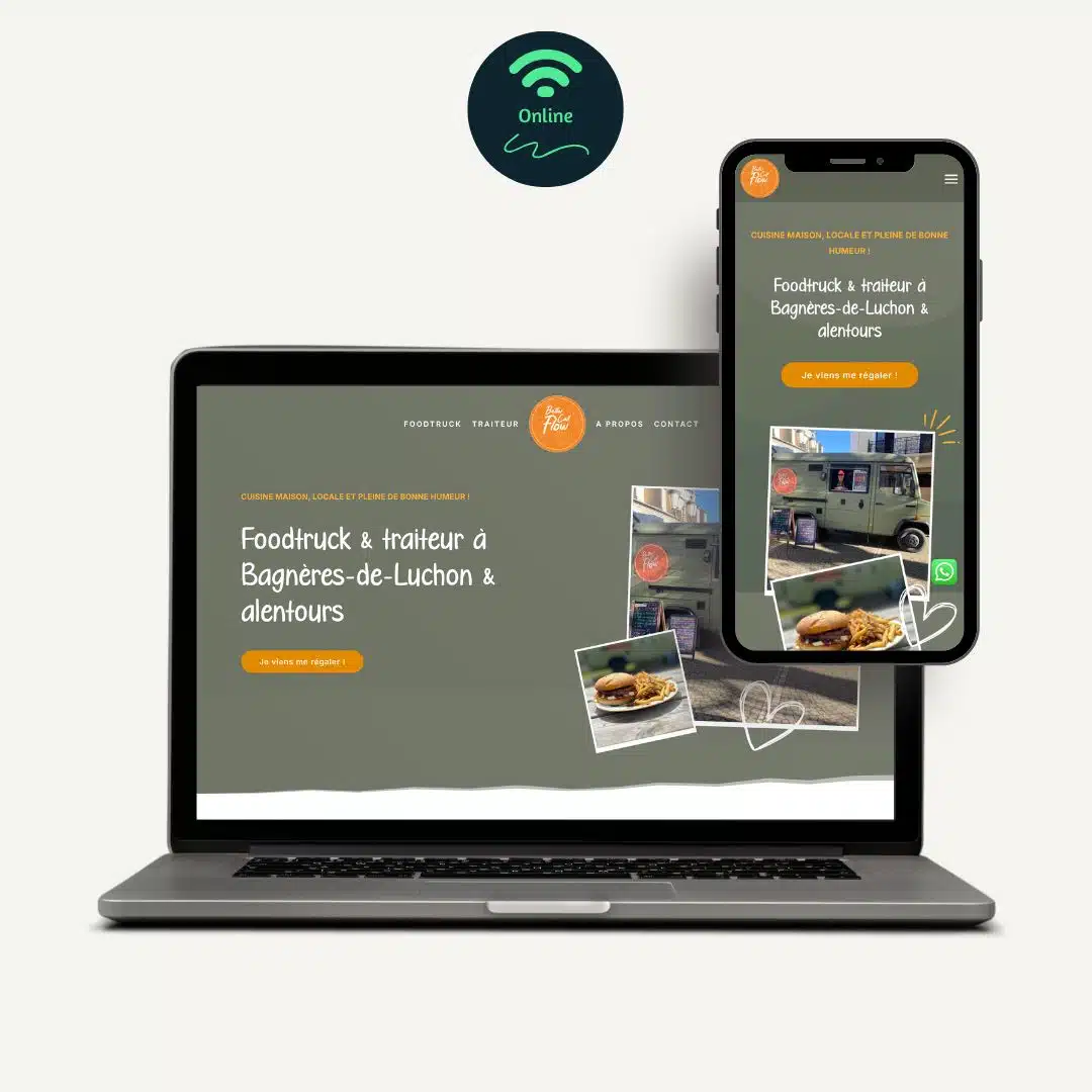 Présentation de la création de site internet du Foodtruck BetterCallFlow