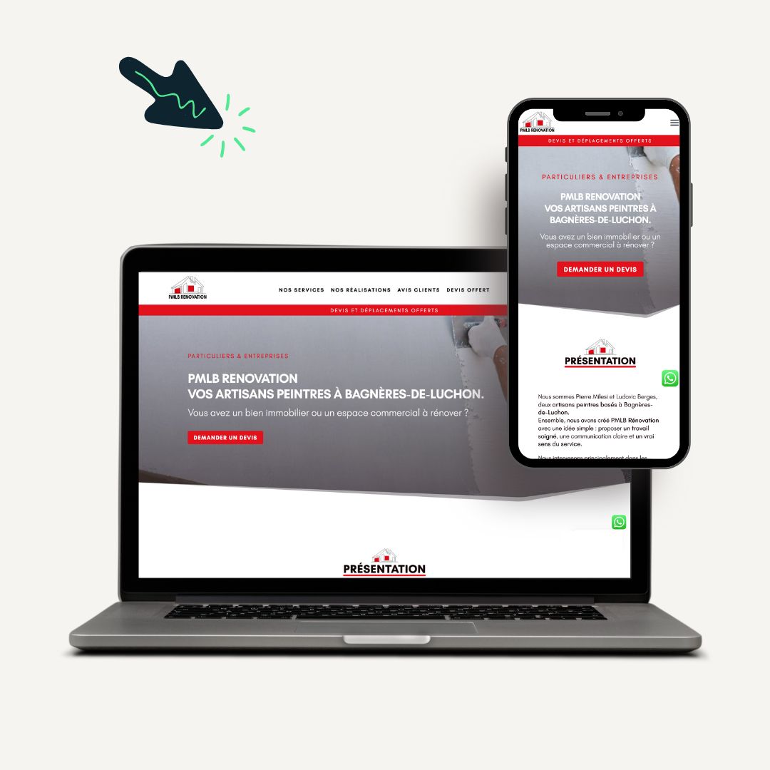 Création de site internet pour un artisan peintre à Bangères-de-Luchon